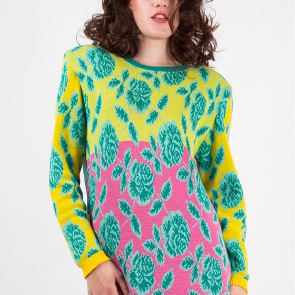 Betsey Johnson 80's label Vintage Sweater Dress! - Picture 5 of 10